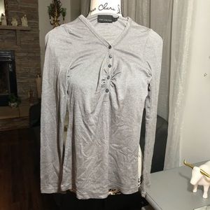 The Limited Metallic Silver Sweater